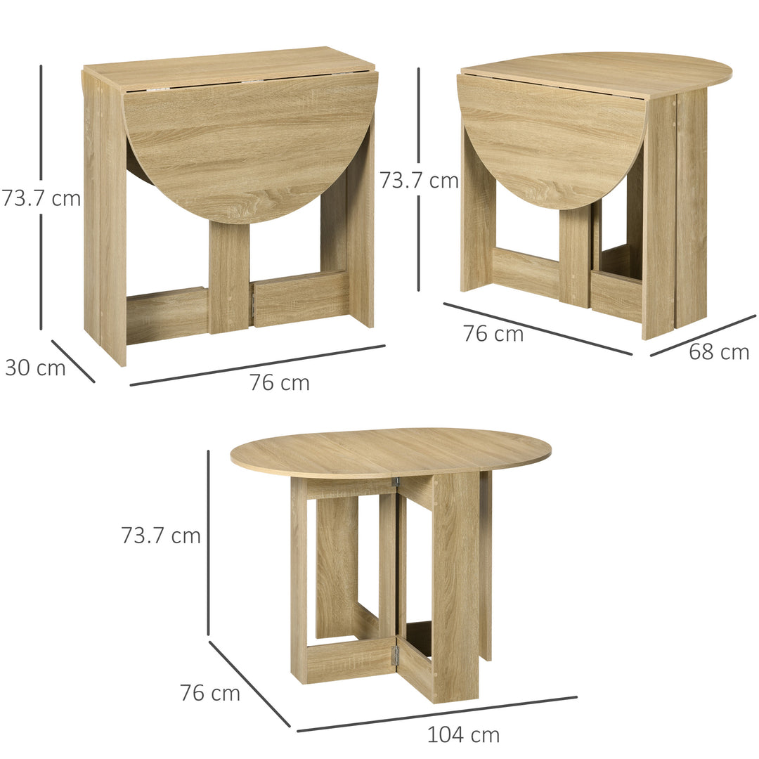 HOMCOM 2 Drop Leaf Dining Table