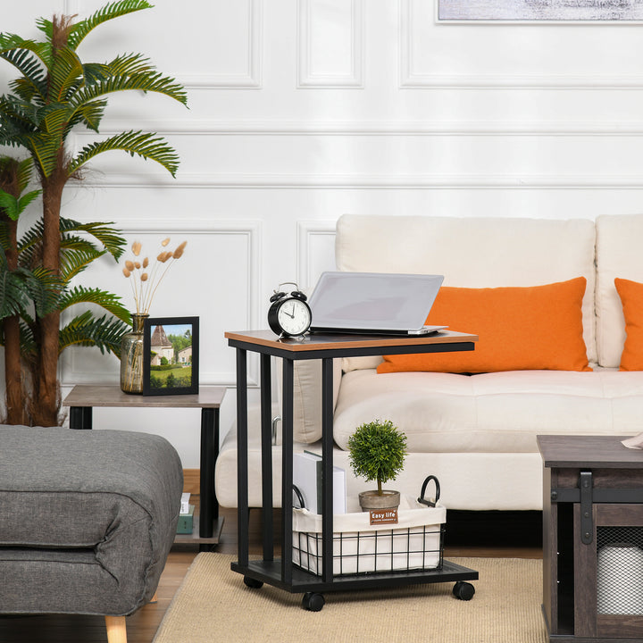 HOMCOM Sofa Side End Table