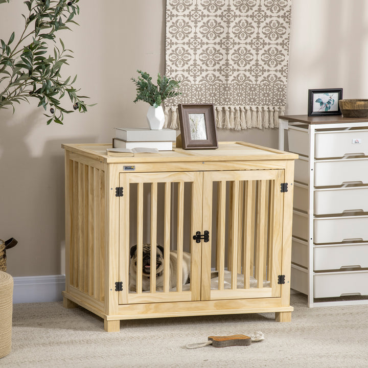 Wooden Dog Crate Table - PawHut