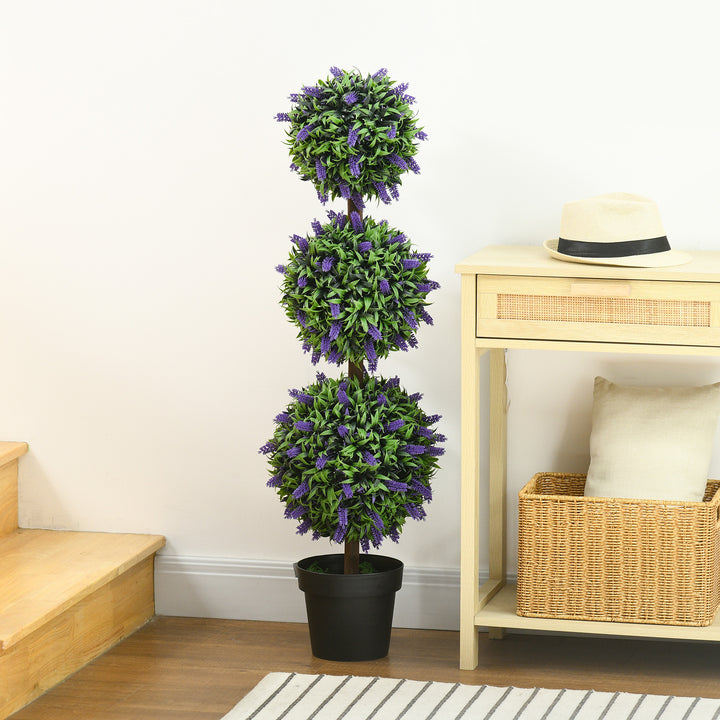 Artificial Lavender Flower Ball Trees