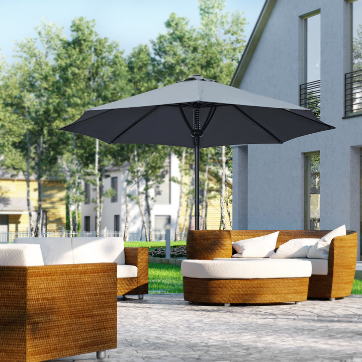 Waterproof Garden Parasol: Market Table Umbrella with Sun-Shading Canopy