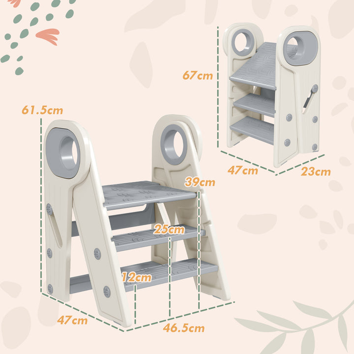 Foldable & Adjustable Toddler Tower