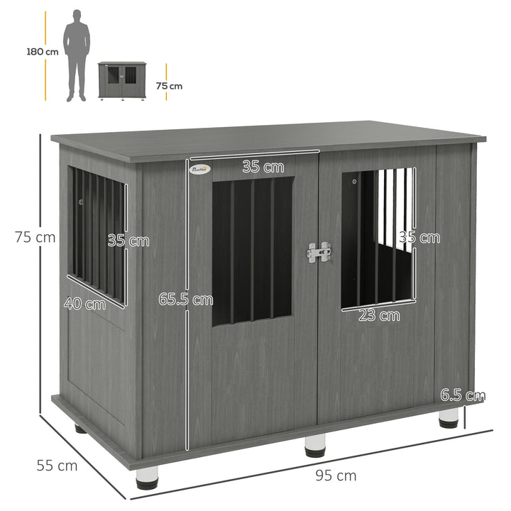 Indoor Dog Crate Furniture for Medium and Large Dogs