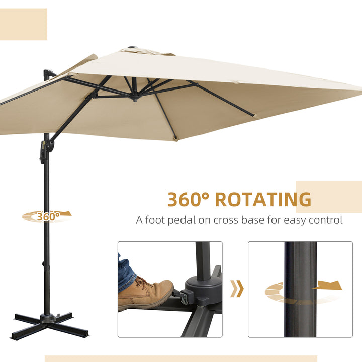 2.7 x 2.7 m Cantilever Parasol