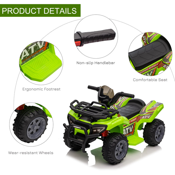 Kids Ride-on Four Wheeler ATV Car with Real Working Headlights