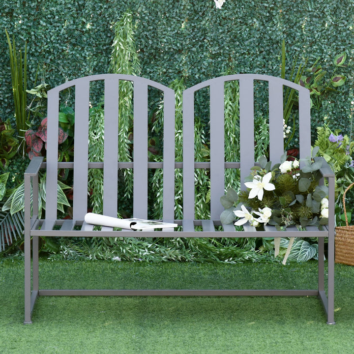 Garden Bench Loveseat 2 Seat Chair for Outdoor Park