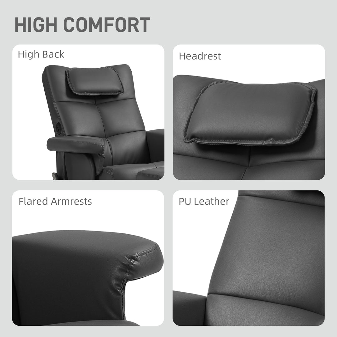 Faux Leather Massage Recliner Chair