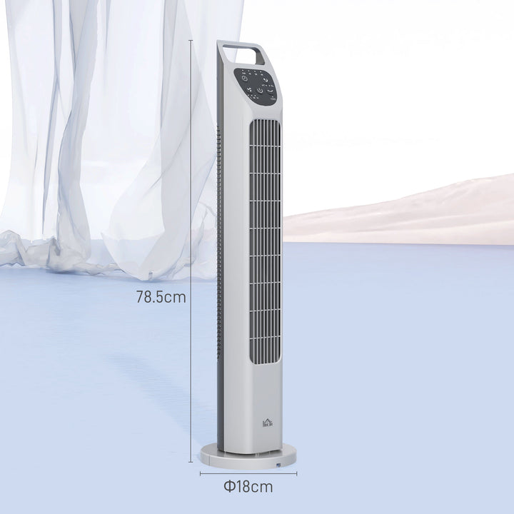 31" Oscillating Tower Fan with Remote Control