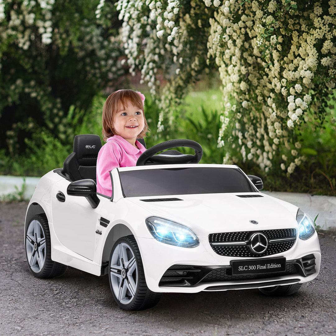 Mercedes Benz SLC 300 Licensed 12V Kids Electric Ride On Car w/ Parental Remote Two Motors Music Suspension Wheel for 3-6 Year