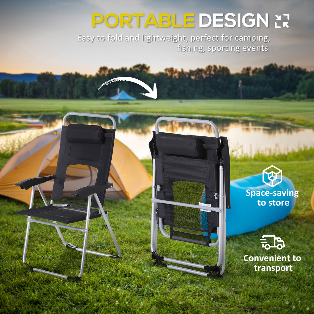 3 Piece Folding Camping Table and Chairs Set