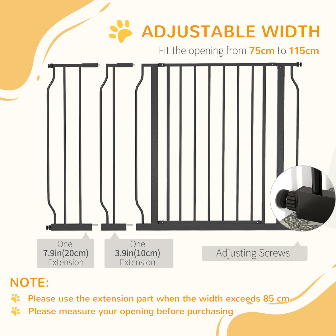 Dog Gate Dog Gate for Stairs Stays w/ Double Locking System for Doorways