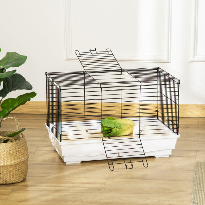 Indoor Small Animal Cage with Wood Floor