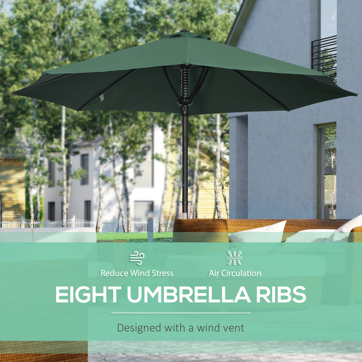 Waterproof Market Table Umbrella: Garden Parasol with 8 Ribs