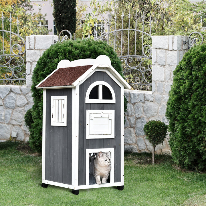 Wooden Cat House