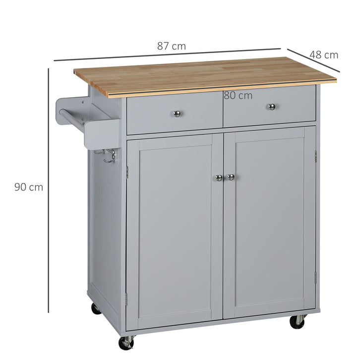 Rolling Kitchen Island on Wheels