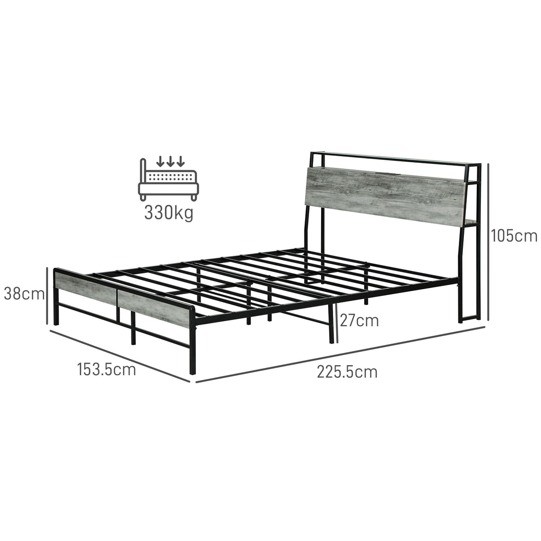 King Steel Bed Frame