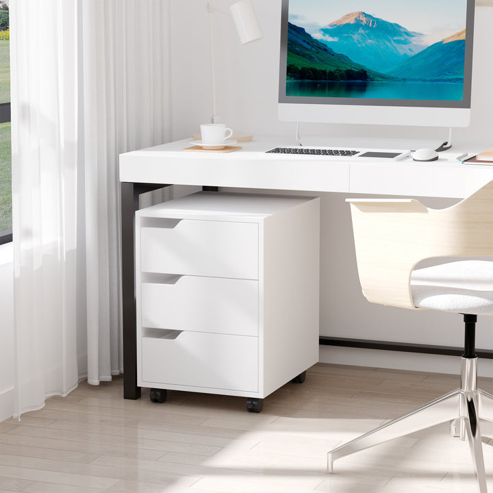 3 Drawer Mobile File Cabinet