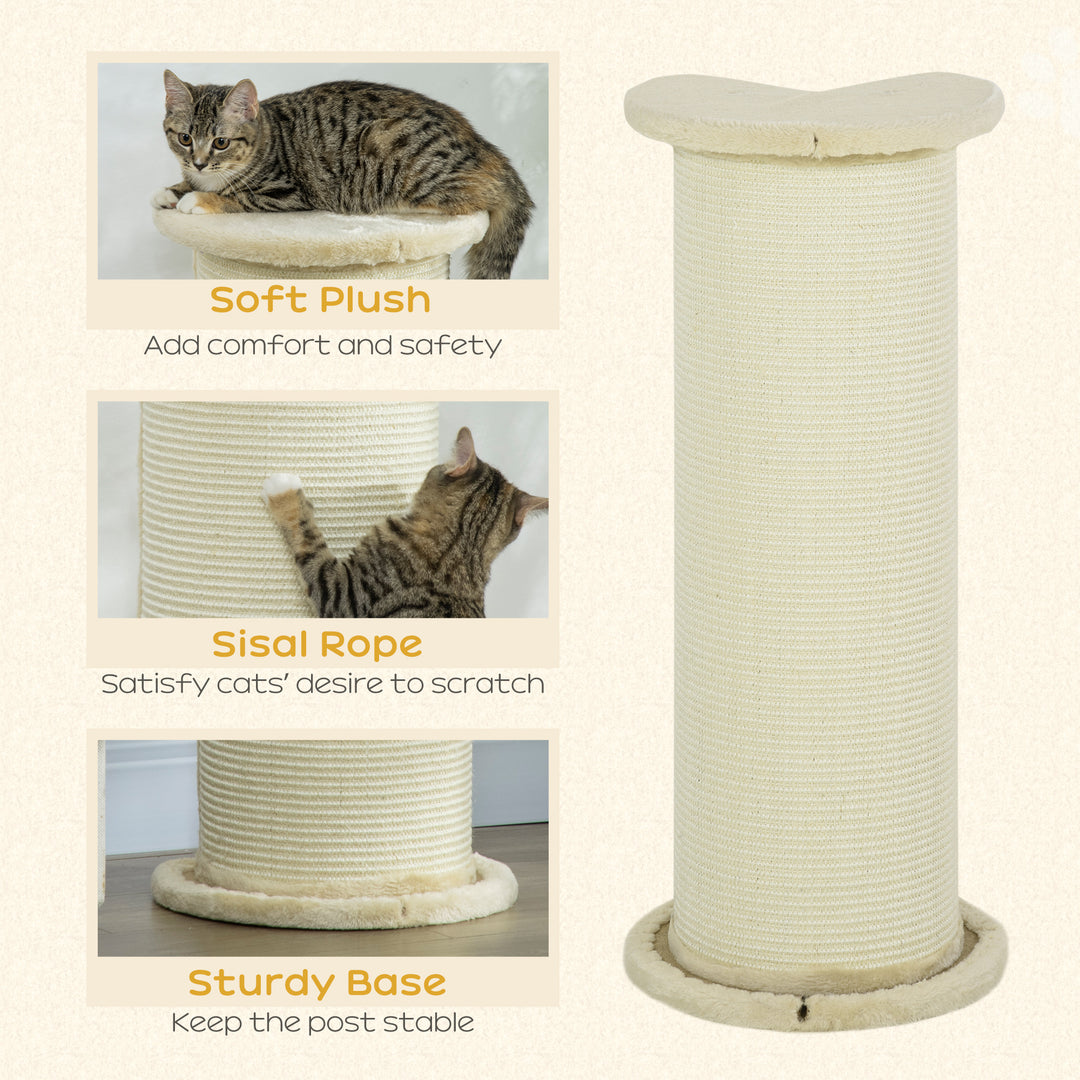 Cat Scratching Post: 85cm Tall with Sisal Rope