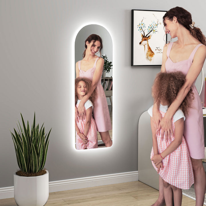 Arched Full Length Mirror with LED Lights