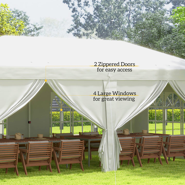 3 x 6 m Pop Up Gazebo with Sides and Windows