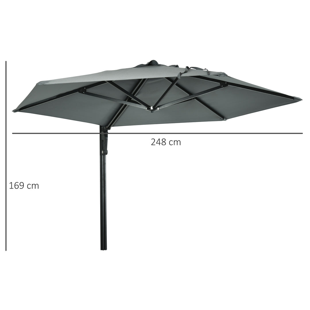 Waterproof Wall Mounted Parasol