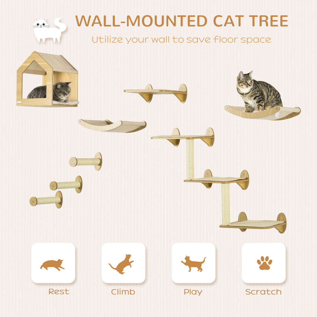 8PCs Cat Shelves Set