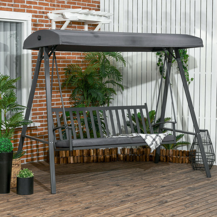 3-Seat Garden Swing Chair