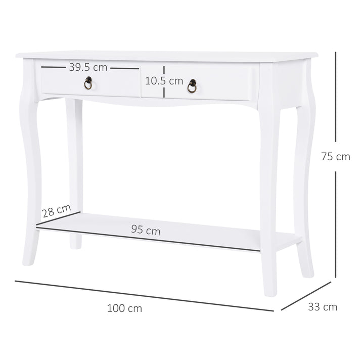 HOMCOM Modern Console Table