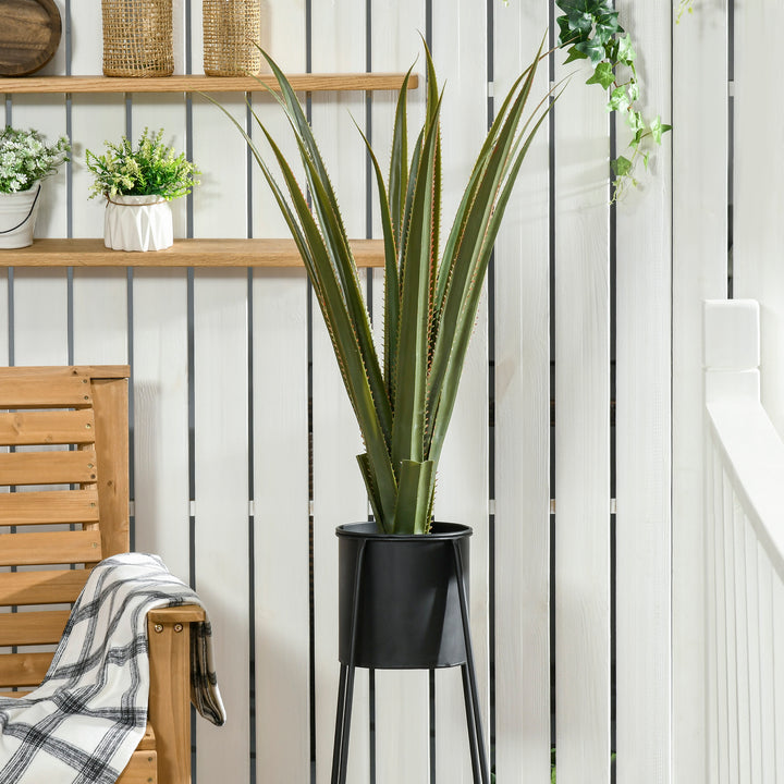 Verdant Vignette: Artificial Agave Succulent Plant