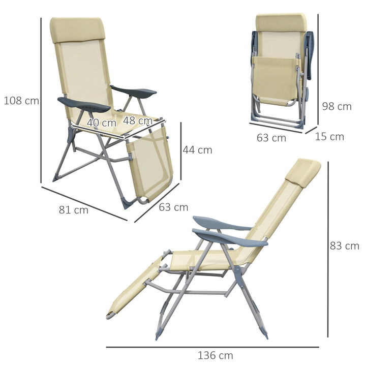 Outdoor Sun Lounger Set of 2