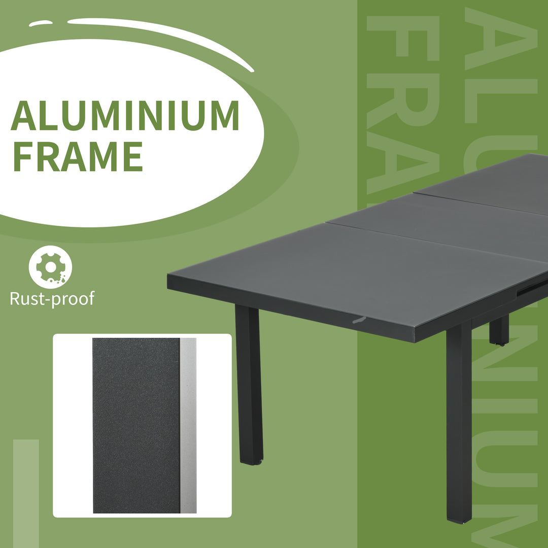 Aluminium Garden Table for 6-8