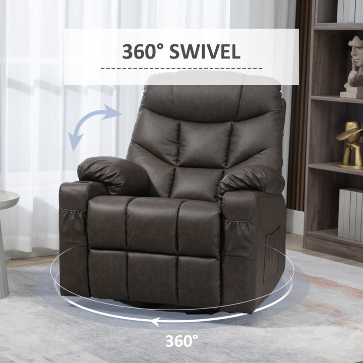 Single Leather Reclining Chair