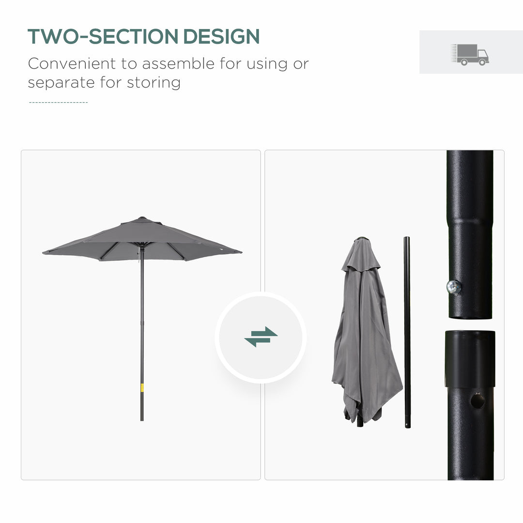 2m Patio Parasols Umbrellas