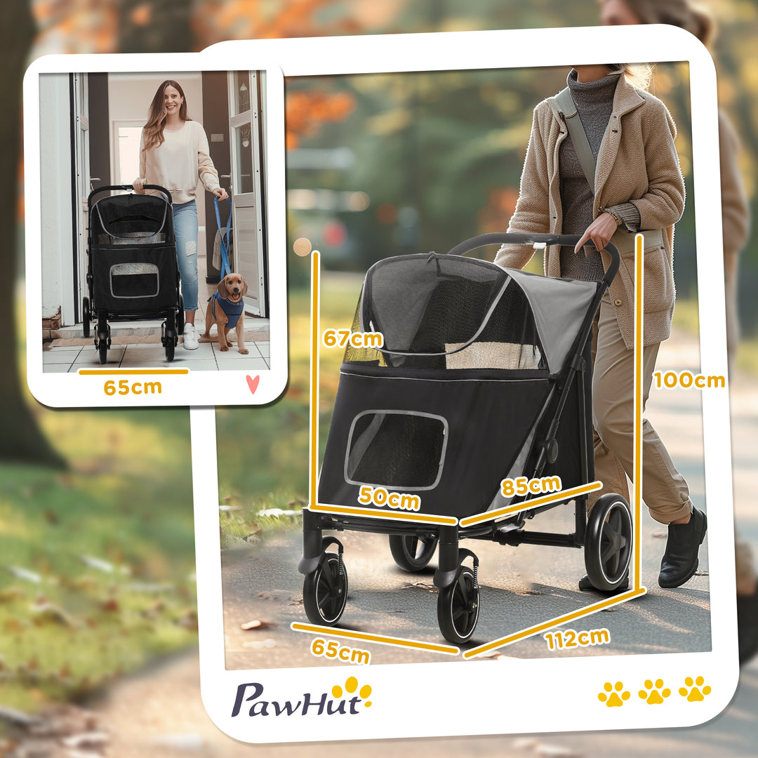 One-Click Foldable Pet Stroller