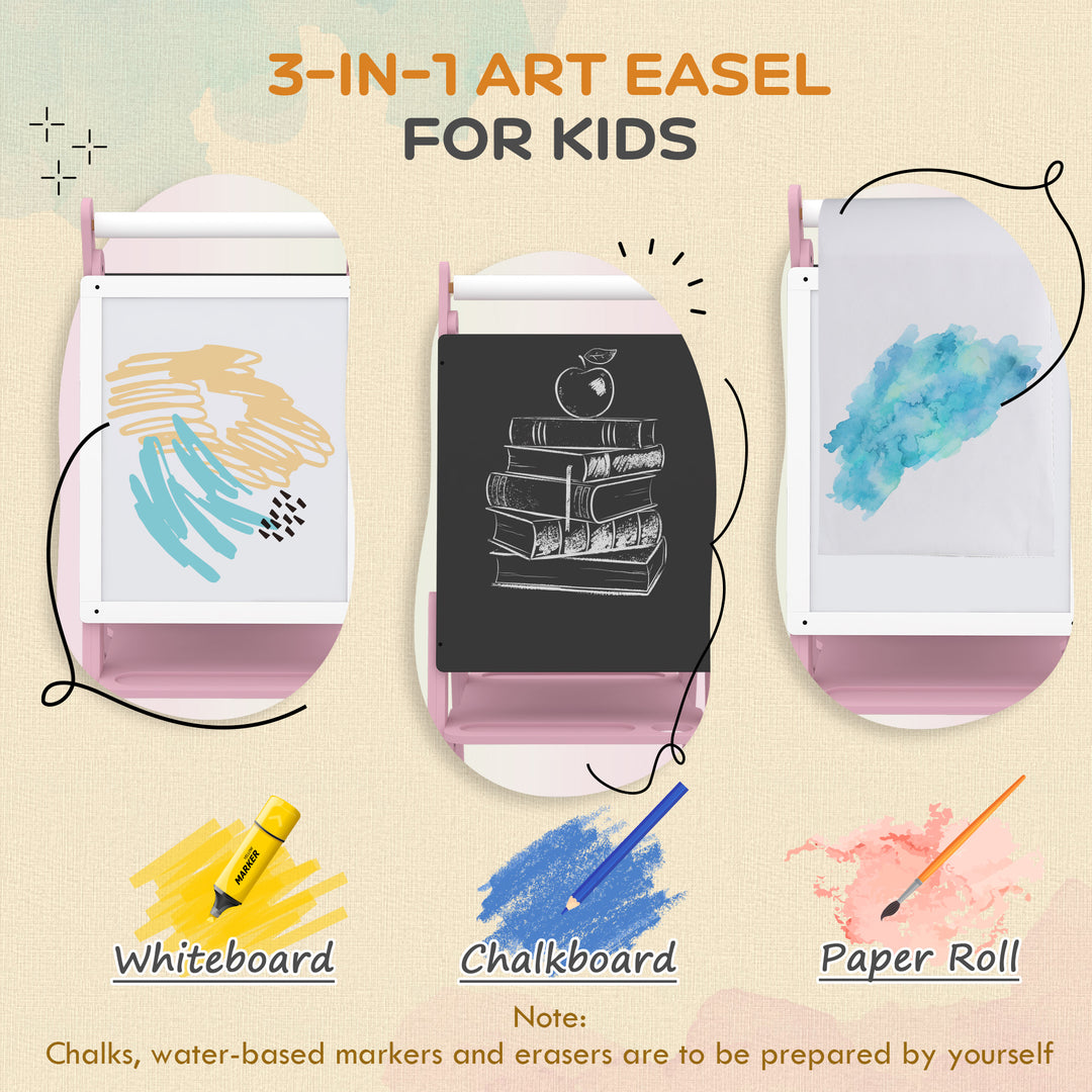 Art Easel for Kids with Paper Roll