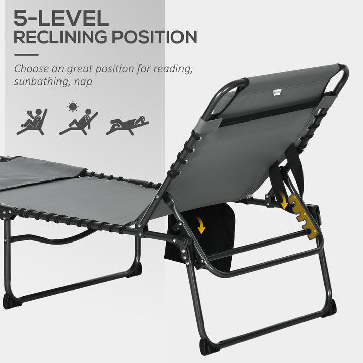 Sunbathing Lounger: Adjustable Recliner with Reading Hole