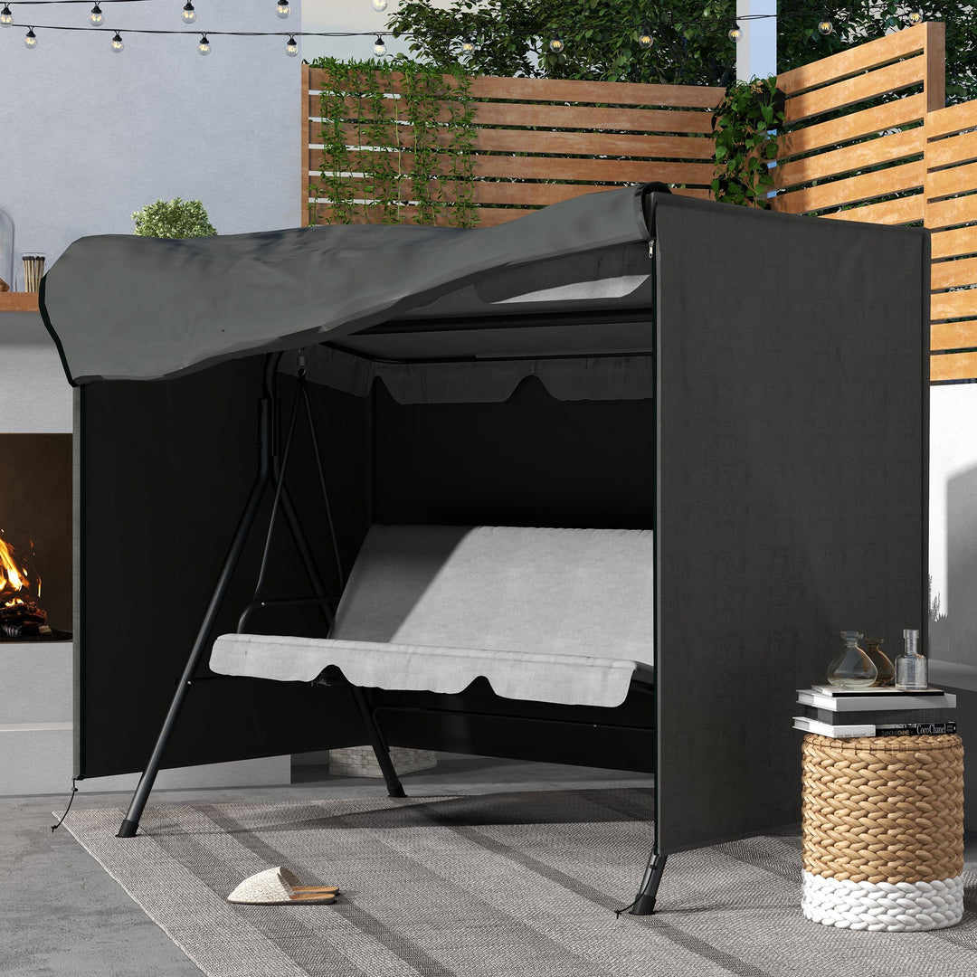 Patio Swing Shelter: Waterproof Oxford Canopy for Outdoor Seating