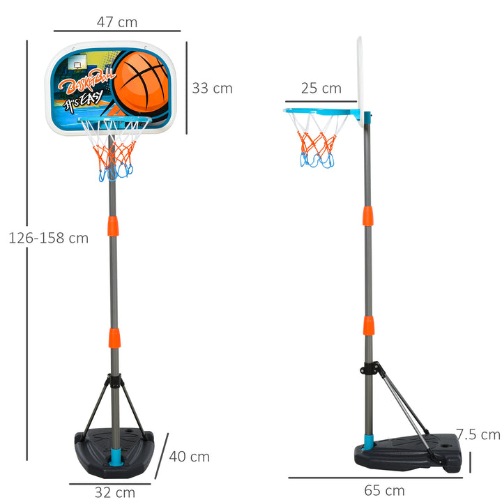 Kids Basketball Hoop: Height-Adjustable Aluminium Stand