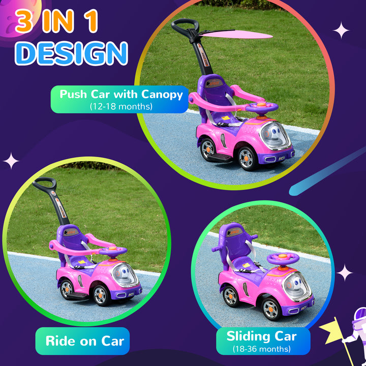 3 in 1 Ride on Push Car