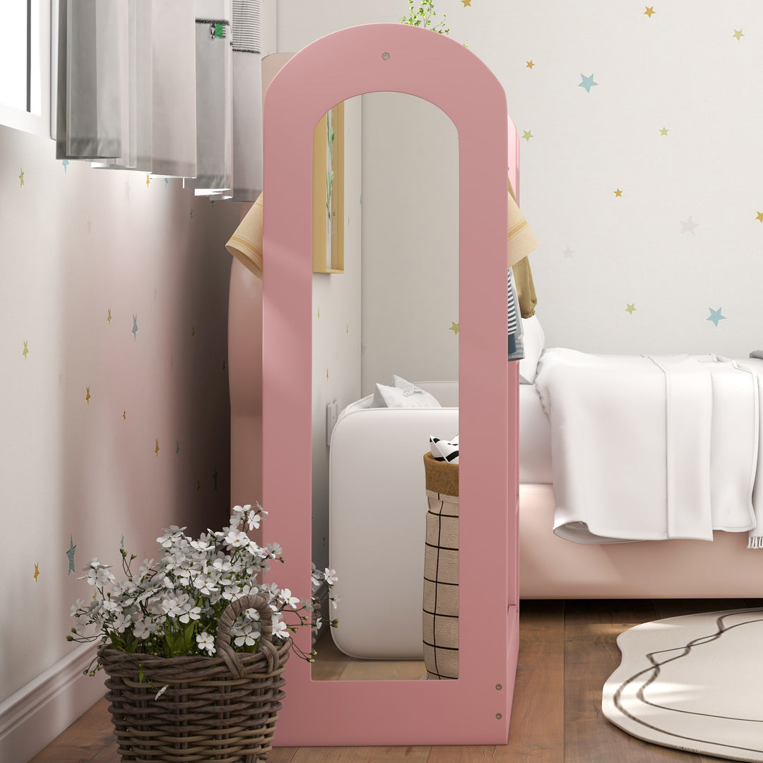 Kids Clothes Rail with Storage Shelf