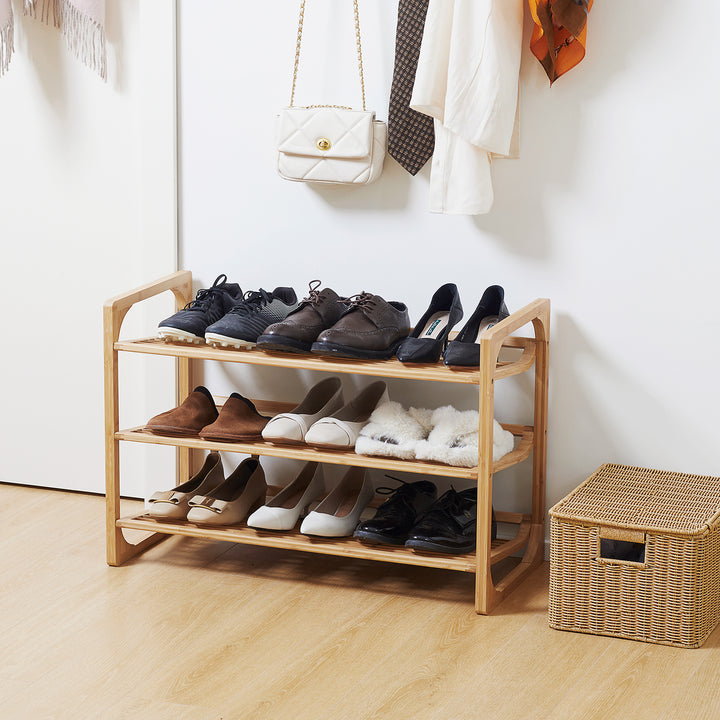 Bamboo Shoe Rack