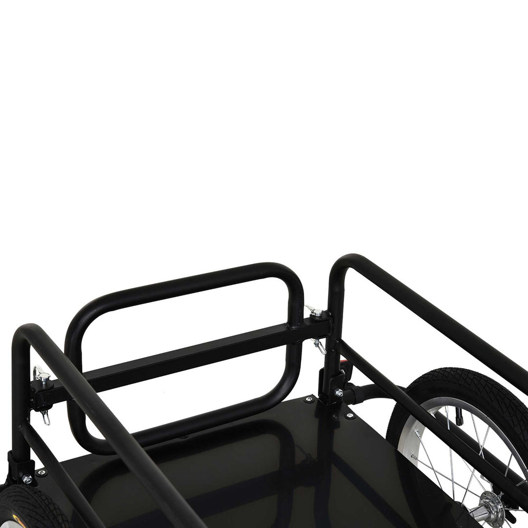 Bike Cargo Trailer in Steel Frame-Black