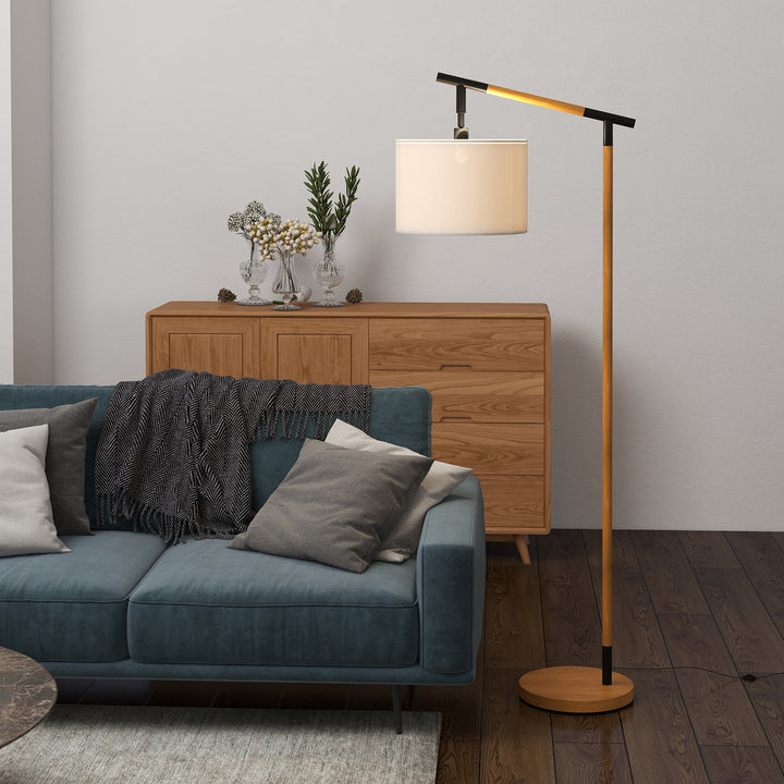 Modern Floor Lamp with 350° Rotating Lampshade