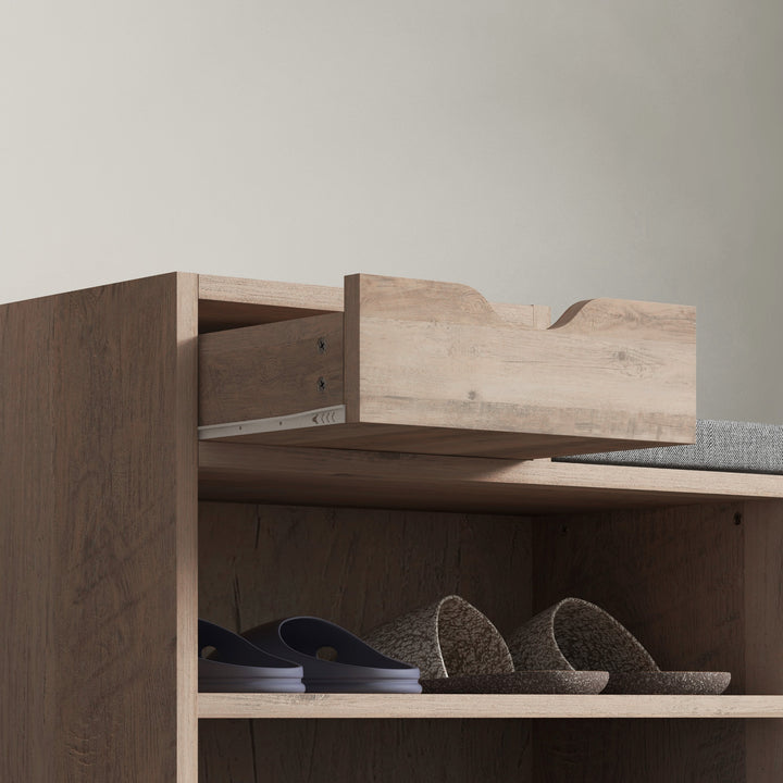 Multi-Compartment Shoe Bench