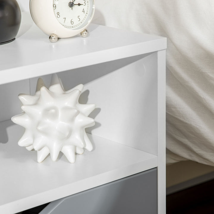 HOMCOM Contemporary Bedside Table