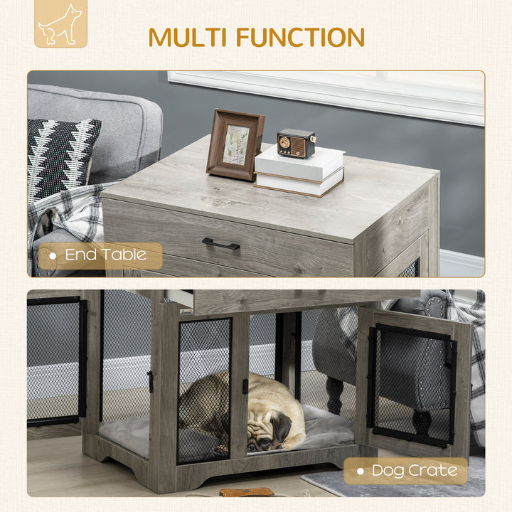 Indoor Use Dog Crate Furniture with Cushion