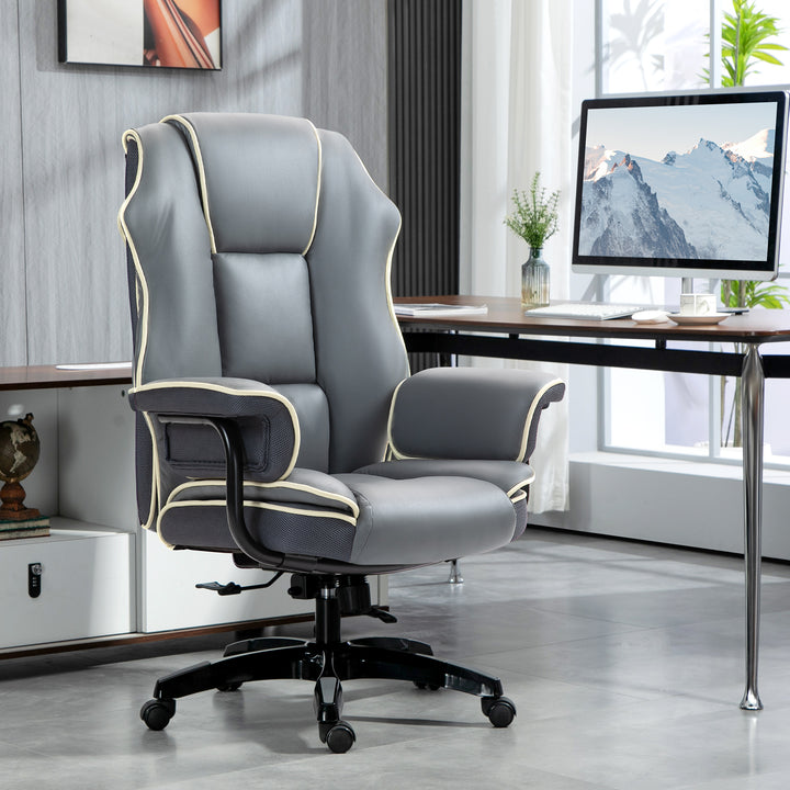 Vinsetto Home Office Chair, Reclining, Grey