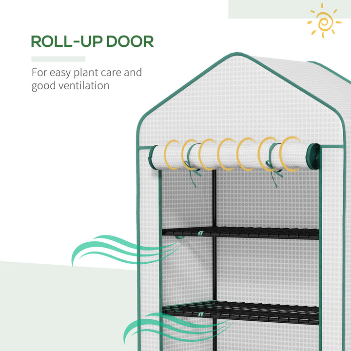 5 Tier Widened Mini Greenhouse w/ Reinforced PE Cover