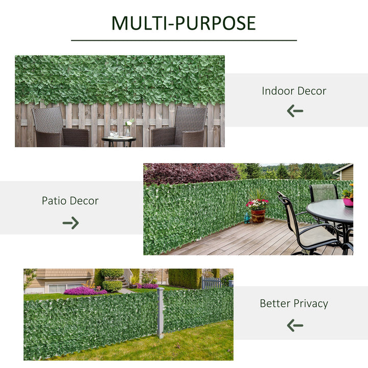 Artificial Hedge Screen: Leafy Design for Garden Outdoor Indoor Décor