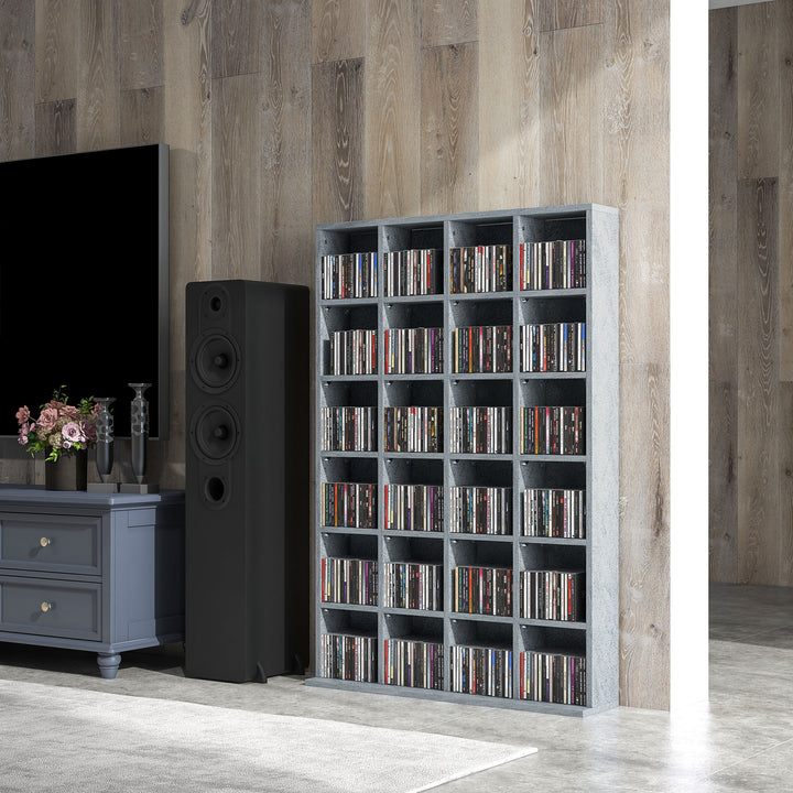 CD Storage Unit with Adjustable Shelves